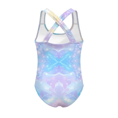 Image of Girls One Piece Swimsuits Teens Sleeveless Back Cross Strap Bathing Suit Kids Quick Dry Cute Beach Swimwear(5-14)