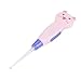 Fdit Cute Cartoon LED Flashlight Earpick Earwax Remover with Scoop Tweezers Cleaner Care Tool(Pink Cat)