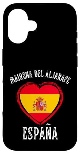 España Flag Heart Mairena Del Aljarafe City Carcasa para iPhone 16