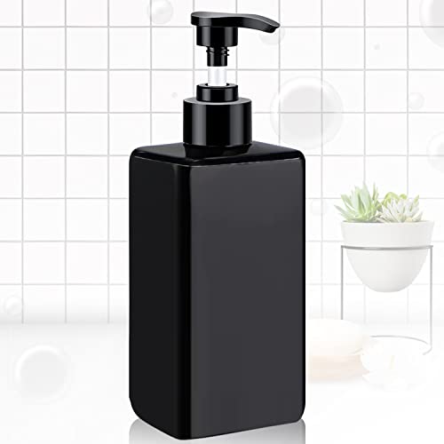 300ml Distributeur de Savon Noir Distributeur Savon Distributeur De Savon Noir Rechargeable Facile Presser Distributeur Savon Pompe Bouteille Distributeur de...