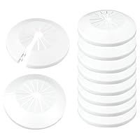 10 Stück Heizungsrohr Rosette Rohrabdeckung, Rohrabdeckungen Heizkörper Weiß, Abdeckung für 10-25mm Durchmesser Rohre Abdeckung, für Heizungsrohre, Warm und Kaltwasserrohre, Abflussrohre