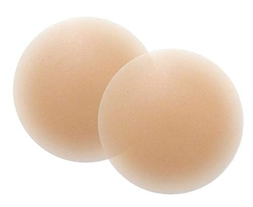 condofit Women's Silicone Nipple Cover Pads, Reusable, Invisible Adhesive Breast Petals, Seamless, for Backless Dresses and Strapless Tops, Pack of 1 Nude-picture-22