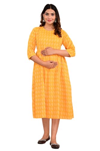 Image of Shantika Women's Maternity Dress Feeding Kurti with Zippers
