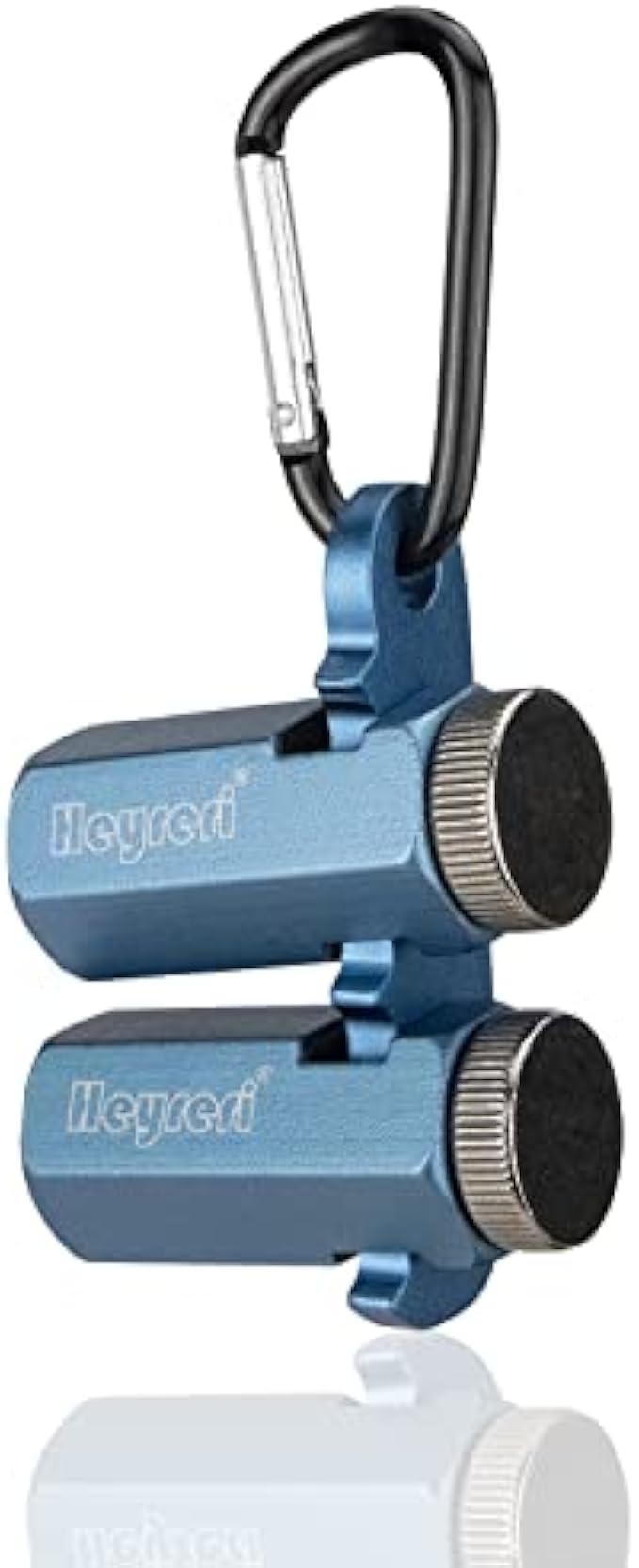 Stair Gauges for Framing Square with Holder and Carabiner Layout Attachment for Carpentry Squares Rafter Square Speed Square - Non-Slip and Extra Tall（Anodized Blue）