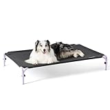 Lesure Elevated Raised Outdoor Dog Bed - XL Cooling Dog Cot with Durable Breathable Teslin Mesh,...
