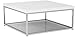 SAFAVIEH Home Malone Glam White and Chrome Coffee Table, 0