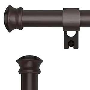 5/8 Inch Curtain Rods With Bracket,Stainless Steel Heavy Duty Drapery Curtain Rod Set-30 to 60