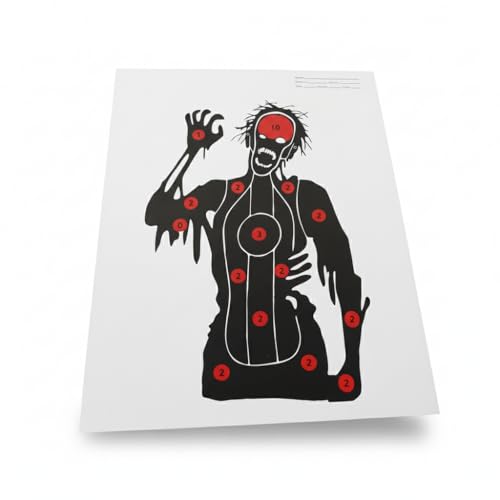 Cibles zombie papier tir à l'arc Alomejor anti déchirure | Lot de 10 feuilles lourdes