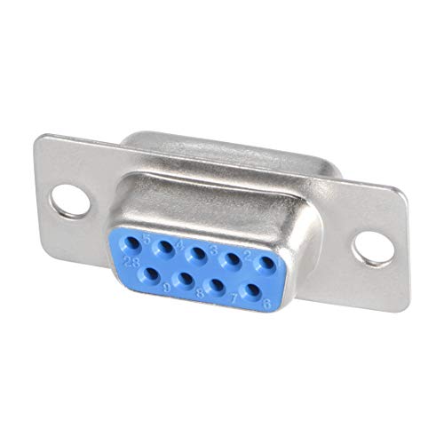 Conector D-sub DB9 hembra 9 pines pack 10 azul miniatura 1