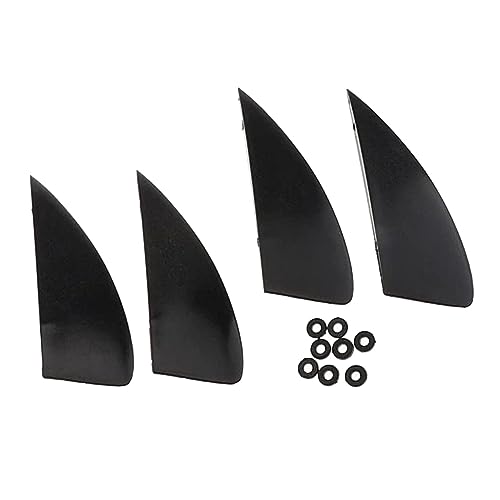 Oshhni 4X Aletas para Tablas de Surf Aletas para Wakeboard Equipos para Tablas de Kitesurf Aletas para Tablas de Kitesurf