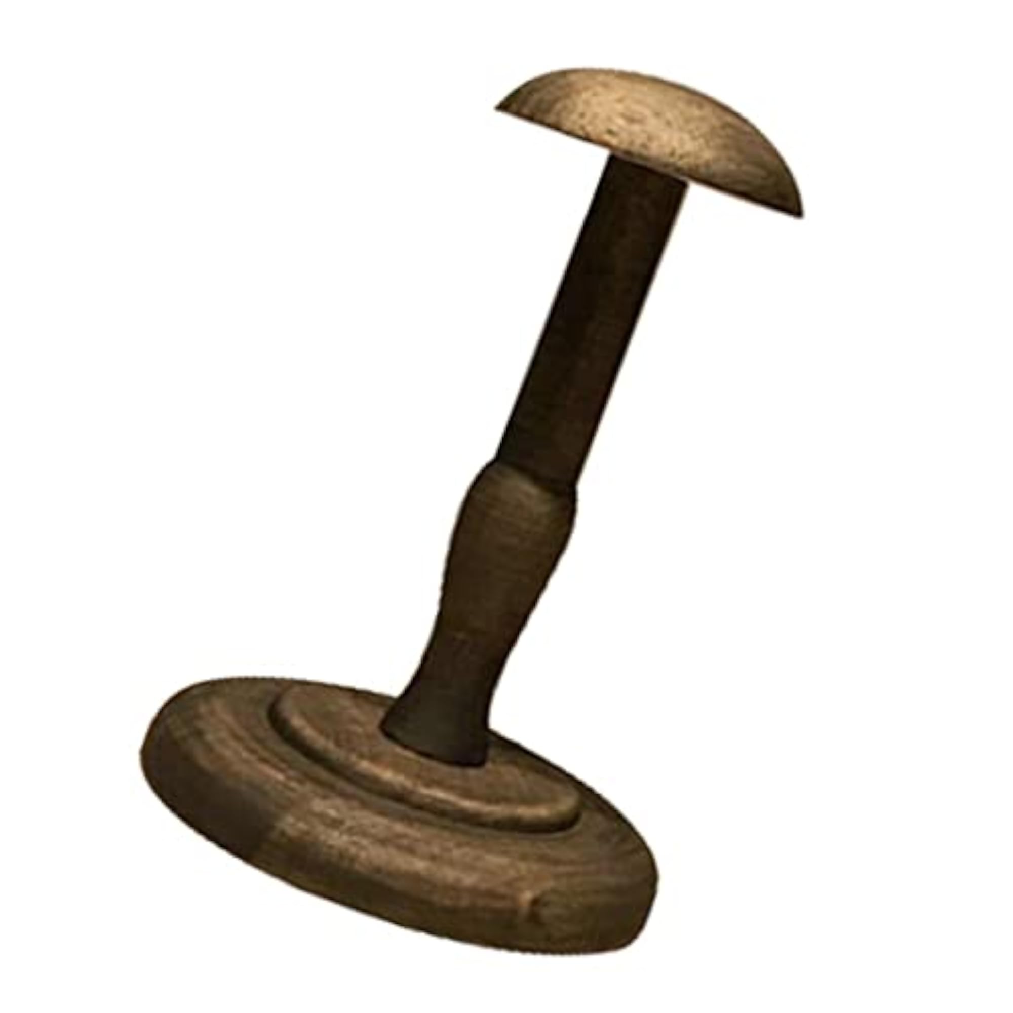 2x1Pcs Solid Wood Hat Holder Stand Display Rack Bronze