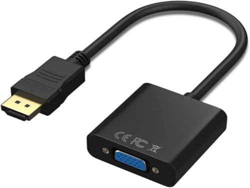 Image of HDMI to VGA Adapter High-Speed 1080P HDTV Converter Male to Female for Computer, Desktop, Laptop, PC, Monitor, Projector, HDTV & Other Devices with HDMI Connection (Black)