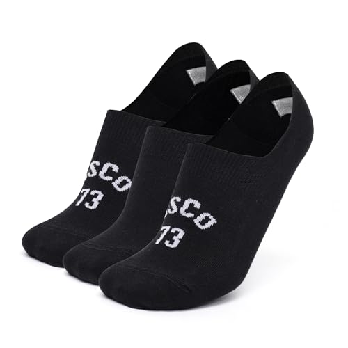 Image of Levi's Men's Cotton Stretch No Show Anti Slip Grip Socks (Pack of 3)