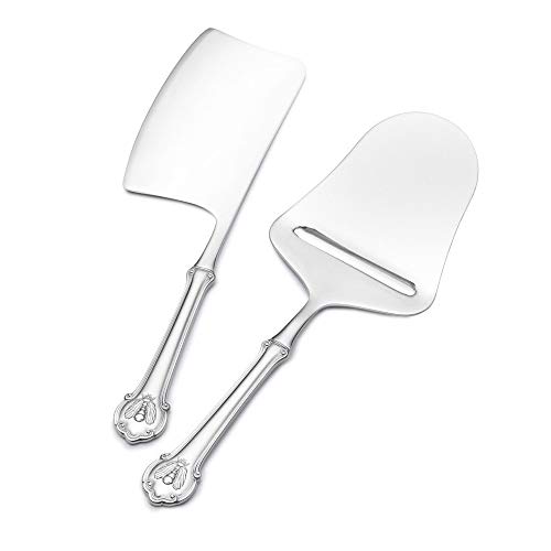 Wallace Napoleon Bee 2-Piece 18/10 Stainless Steel Cheese Set,Silver