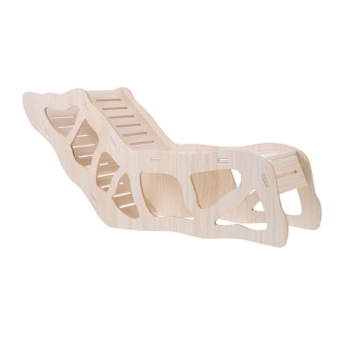 MERRYHAPY ハムスターハウスのぞき見ハウス hamster toys らびっと ハシゴ rabbit ladder モルモットトップ 動物 飾りネズミの隠れ家 愛らしいネズミの家 木製