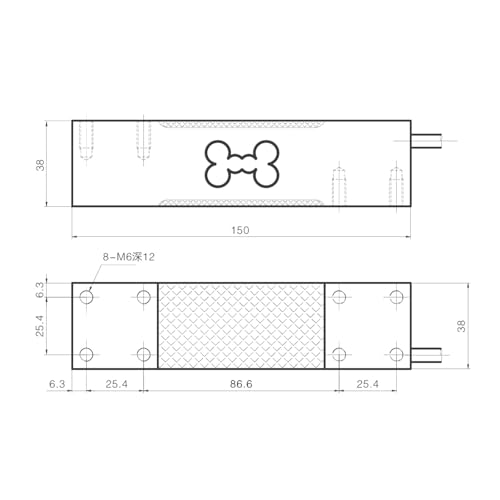 Instrumento electronico de pesaje PX10B de 30kg con celda de aluminio duradera 3