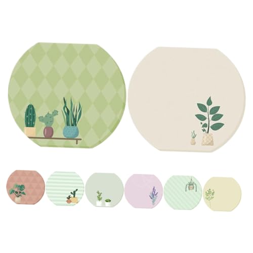 VINTORKY 8個 かわいい植物柄付箋メモパッド冊 自粘式コンパクトノート 携帯便利で書きやすい 卓上アクセサリー オフィス 学校 家用