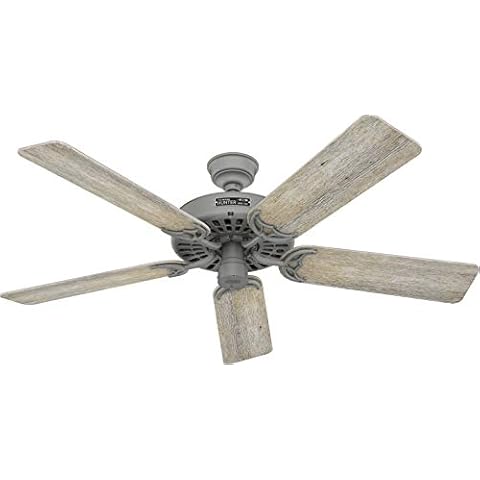 Hunter Fan Company 51123 Hunter Original Ceiling Fan, 52, Matte Silver Cover