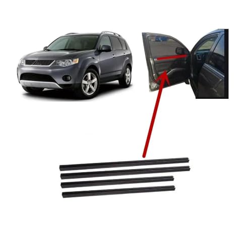 Burletes de ventana contra filtraciones y ruidos en Peugeot 4007, kit de protección 4 piezas 5