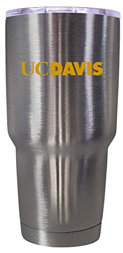 R and R Imports UC Davis Aggies 24 oz Insulated Stainless Steel Tumbler Stainless Officially Licensed Collegiate Product