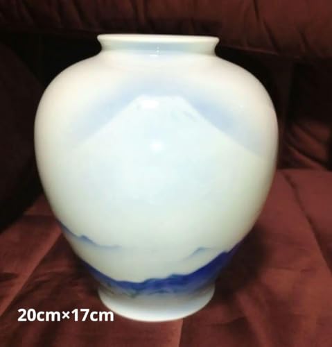 【未使用】宮内庁御用達有田焼窯元 深川製磁 花器 共箱有】 宮内庁御用達 美術有田焼 深川製磁 金彩 梅花柄 花瓶