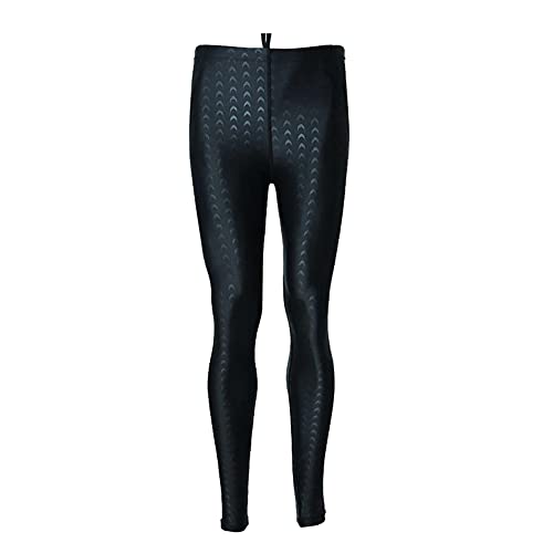 BEACHKINI Bañadores para Hombres y Mujeres,Impermeable Unisex Secado rápido Buceo Surf Pantalones atléticos Ajustables,12 Negro,XXL