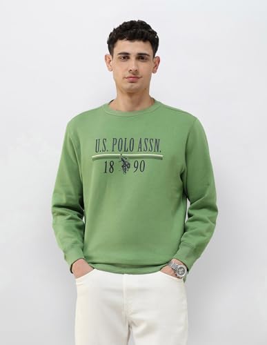 Image of U.s.Polo Association Men's Brand Printed Regular fit Sweatshirt