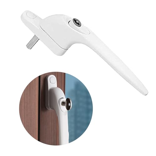 Poignée de porte de balcon en alliage d'aluminium verrouillable pack de 2