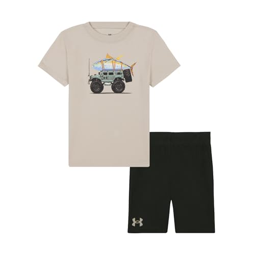 Image of Under Armour Boys' 2-Piece Short Sleeve T-Shirt and Shorts Set, Outdoor Collection