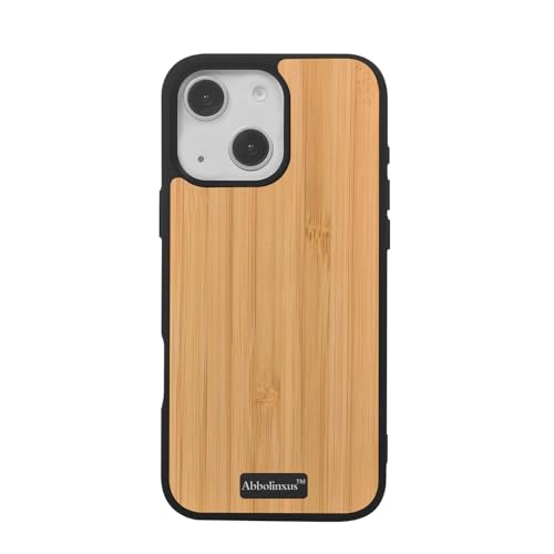 Abbolinxus for iPhone 15 Magnetic Bamboo Case. Unique & Classy Shockproof Protective Cover...