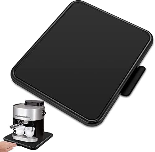 MeiLi Appliance Sliding Tray, Kitchen Maker Sliding Caddy with Rolling Wheels Under Cabinet Countertop Storage Organizer Extra Wide for Kitchenaid Stand Mixer Air Fryer Toaster Blender