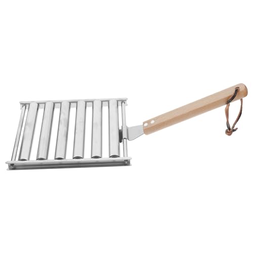 VANZACK Parrilla De De Inoxidable Mango para Barbacoa para Camping y Picnics Rodillo De Práctico y Resistente