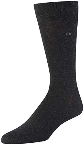 Calvin Klein Socks - Cotton Blend Lightweight Mid-Calf Athletic Crew Socks (8 Pack), Size Shoe Size: 7-12, Grey/Navy