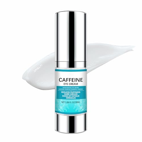 Crema de ojos con 5% de cafeína para el tratamiento de ojeras, crema antiarrugas, suero diario para párpados, bolsas hinchadas, reduce arrugas y líneas finas, 30 ml