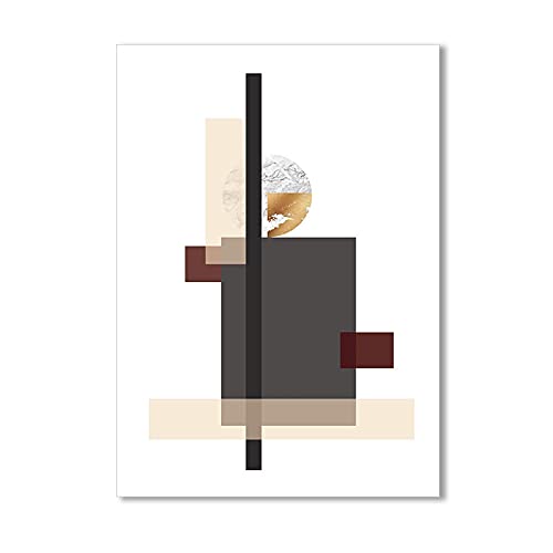 Cuadros de lienzo geométricos abstractos modernos set de 2 piezas de 50x70cm sin marco 2