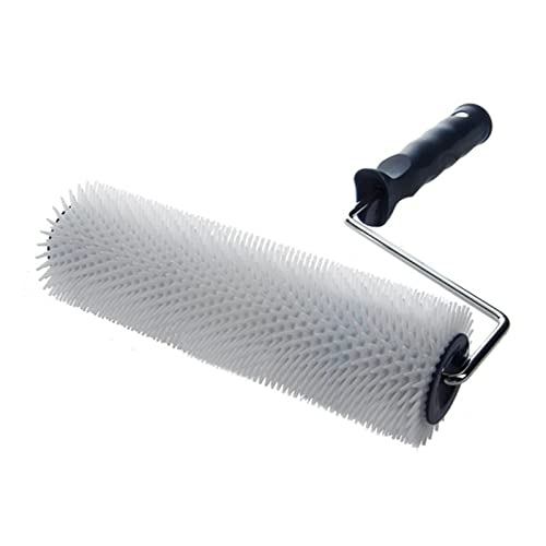 MOLIHUA HEJun Werkzeug Selbstniveau Zement Professionelle Farbe Praktische Spiked Pinsel Roller Kunststoff Griff Defoaming Tragbare Blase Entfernen Cover