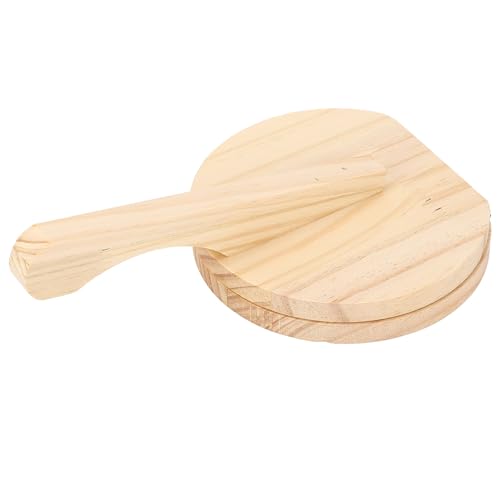 Tortilla-Presse aus Holz, Tortillapresse, ergonomischer Griff, manueller Tortilla-Presser, Tortilla mit Mehl, Pizza Roti (L)