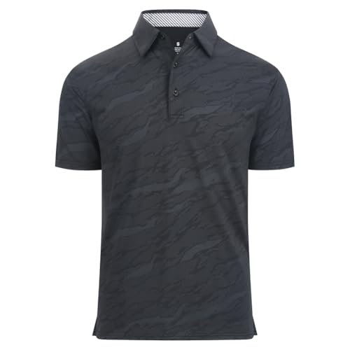 Golf Polo Shirts for Men Short Sleeve Moisture Wicking Dry Fit Short Sleeve Breathable Polo Shirt miniatura 1