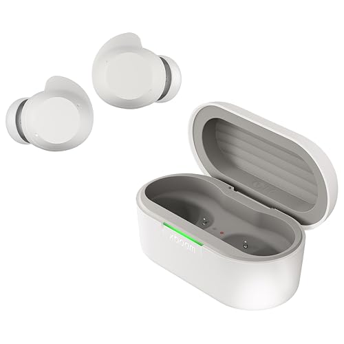 LG xboom Buds by will.i.am, xboom Signature Sound by will.i.am with Graphene Drivers, 3 Mic Active Noise Cancellation, Up to 30 Hours of Battery, IPX4 Water Resistant, White