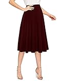 Cintura elástica. La falda es muy adecuada para la vida diaria, el trabajo, la playa, el baile de graduación, el cóctel, la fiesta, el hogar, las compras, los viajes, los festivales, etc.