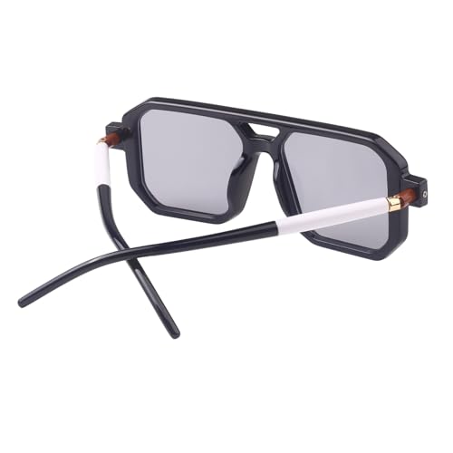 Htms 70s Vintage Square Sunglasses Women Men Geometric Square Classic Frame Retro Shades Glasses4