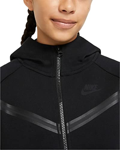 Nike Girl's NSW Tech Fleece Windrunner Full Zip Hoodie (Little Kids/Big Kids)3