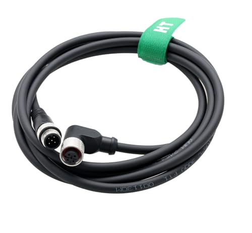 Cable M12 de 5 pines macho a hembra en ángulo recto para sensor industrial 3
