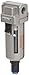 SMC AF30-03D-R-A Compressed Air Filter, Removes Particulate, Right to Left Flow, Polycarbonate Bowl with Bowl Guard, Float Auto Drain (N.O.), 5 Micron, 127 scfm, 3/8" BSPT