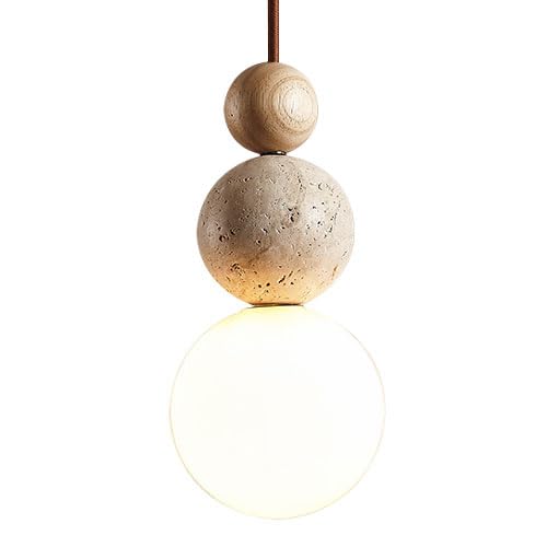 Lampe suspendue en verre marbré pour créer une ambiance bistrot au bar