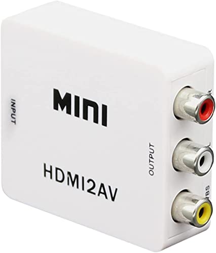 Paris HDMI͂R|Wbg AVo͂֕ϊ HDMIAVϊA_v^[ 1080p HDMI to AV(3RCA/CVBS) Ro[^[ rfII[fBIA_v^PAL/NTSC؂ւ