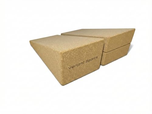 Vertent Cork Squat Wedge Block 3-Piece Set with Carry Bag