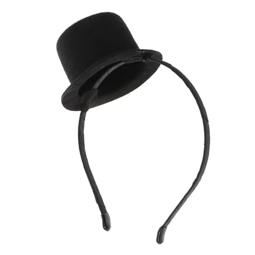 Homoyoyo Faixa de cabeça com chapéu de taça: Mini chapéu de cowboy vintage, acessório para disfarce, ideal para casamentos, festas temáticas, despedidas de solteira, carnavais, cosplay