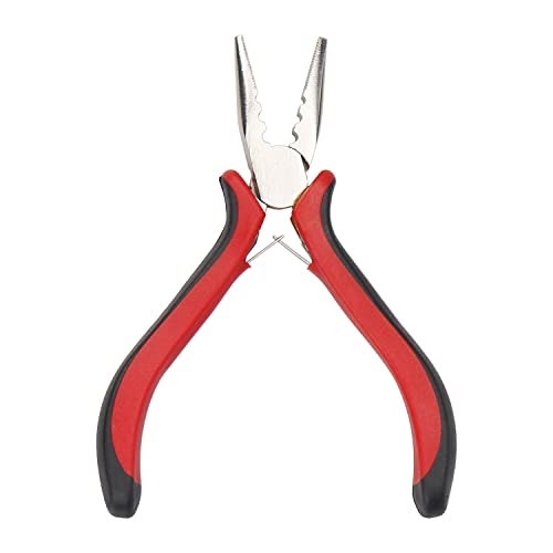 Ryalan Needle Nose Pliers With 3 Holes Serrated Jaws Mini Plier For Micro Nano Ring Hair Extensions, Jewelry Making, Bending Wire And Small Object Gripping (1 Piece, Needle Nose Pliers With 3 Holes) #TOP5