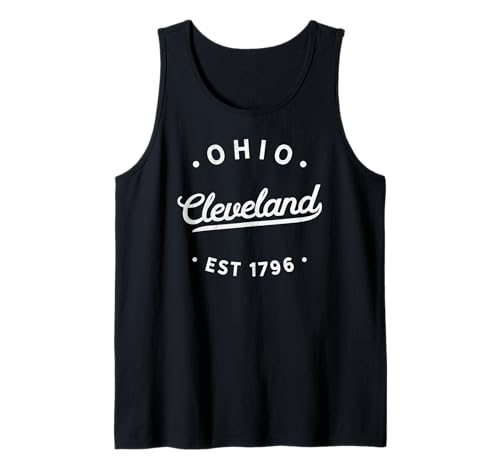 Classic Retro Vintage Cleveland Ohio 1796 USA Novelty Tank Top